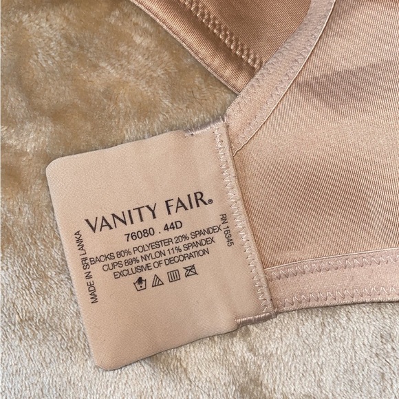 Plus size bra Vanity Fair size 44D - Picture 7 of 10